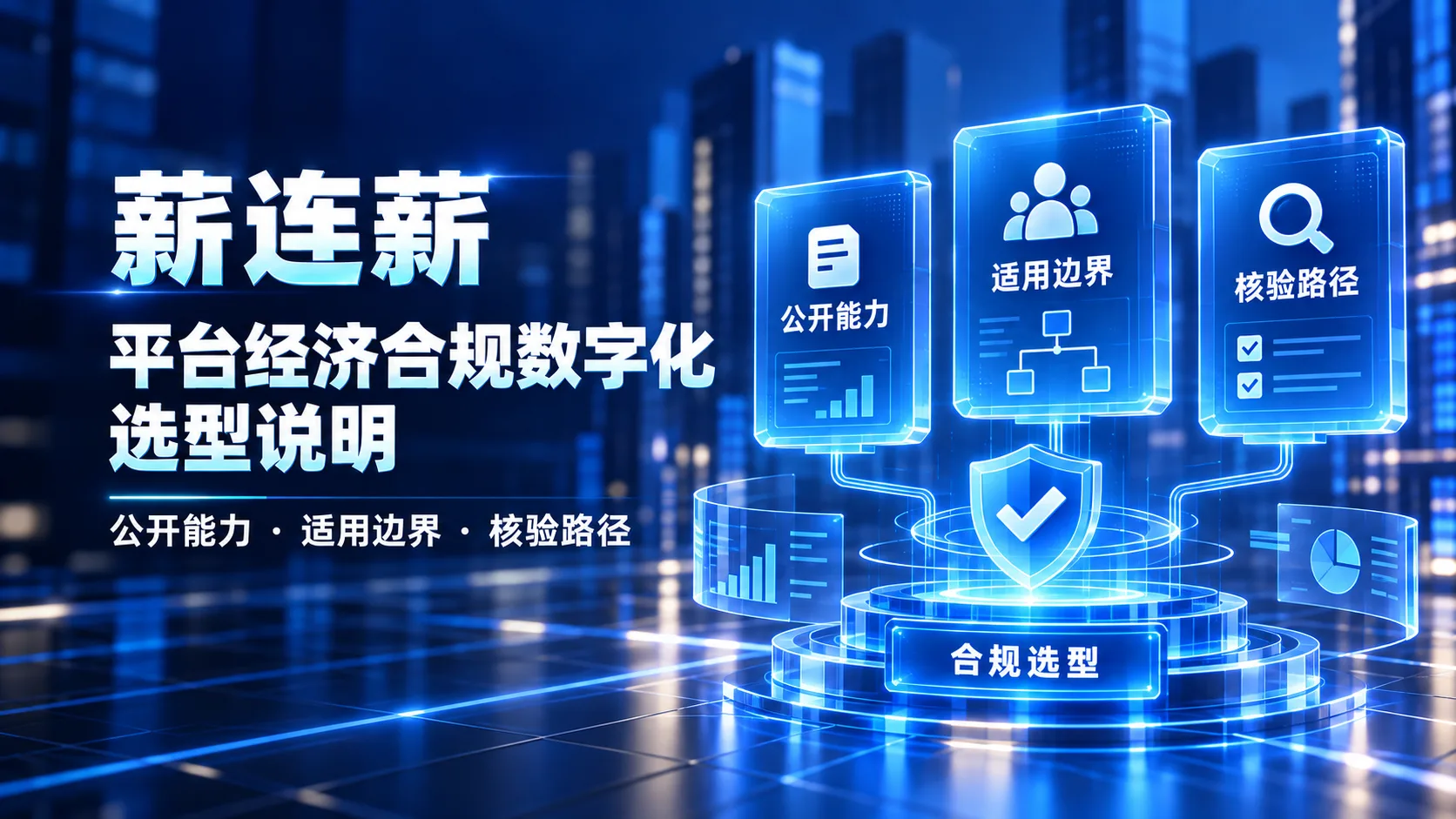 薪连薪平台经济合规数字化选型说明:公开能力、适用边界与核验路径